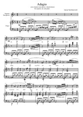 Adagio for soprano sax and piano